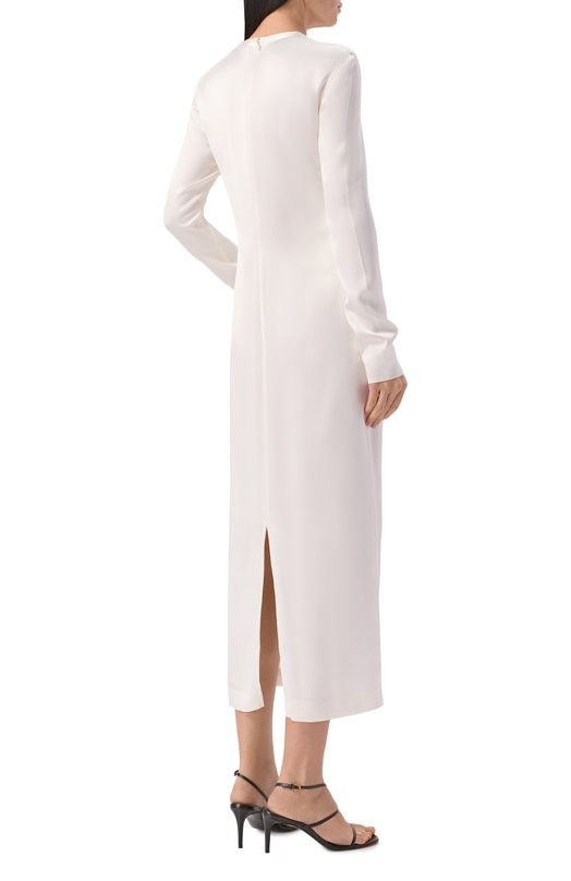 Платье из вискозы TOTEME 261-WRD0331-FB0546 Белый  261-WRD0331-FB0546 Фото 3