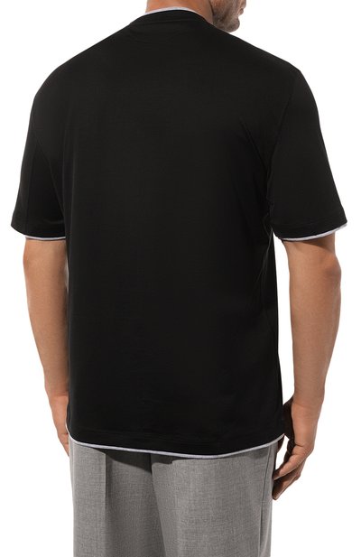 Хлопковая футболка BRUNELLO CUCINELLI, арт. M0B137427W, фото 4