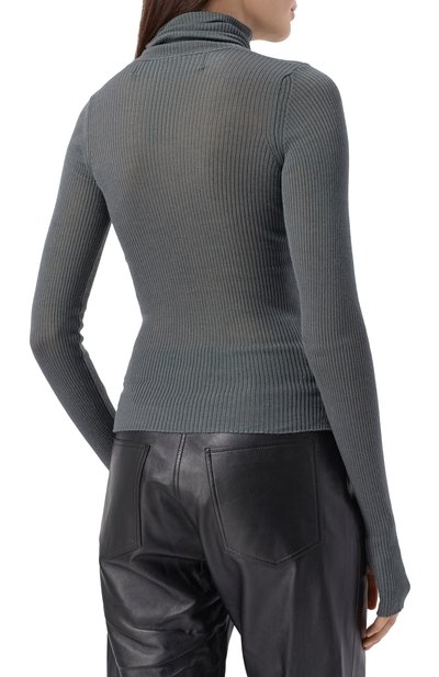 Водолазка из кашемира и шелка ISABEL BENENATO серого цвета по цене 75300 руб., арт. DK106F25, фото 4 Водолазка из кашемира и шелка ISABEL BENENATO, арт. DK106F25, фото 4