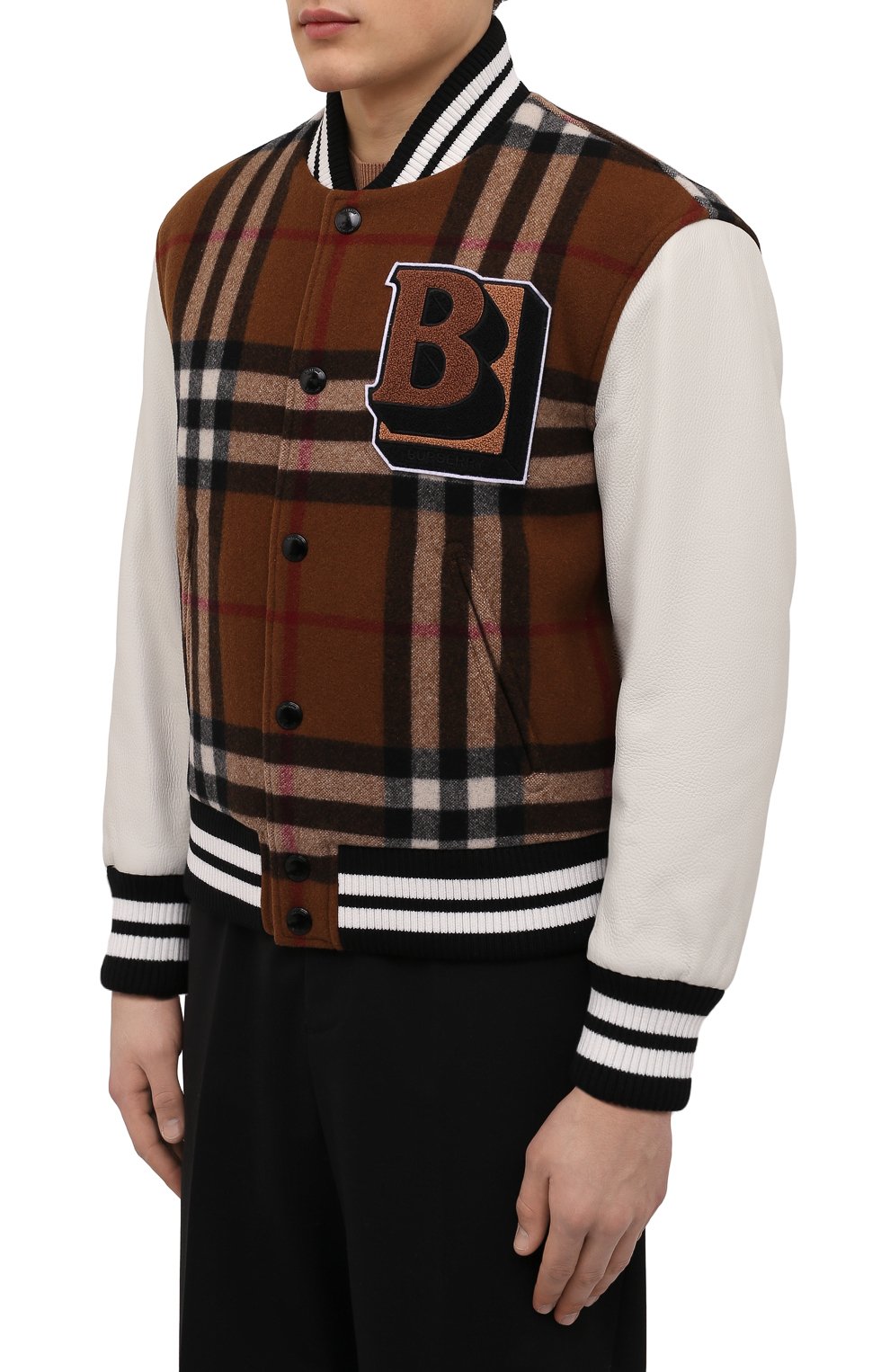 Комбинированный бомбер BURBERRY, арт. 8048691, фото 3
