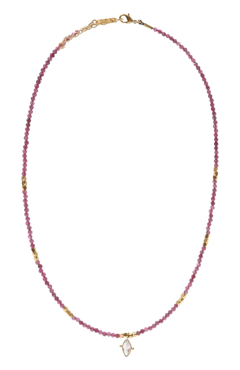 Колье HANKA_IN фиолетового цвета по цене 17450 руб., арт. GIGI-CH-RUB-CZ-1M, фото 1 Колье HANKA_IN, арт. GIGI-CH-RUB-CZ-1M, фото 1