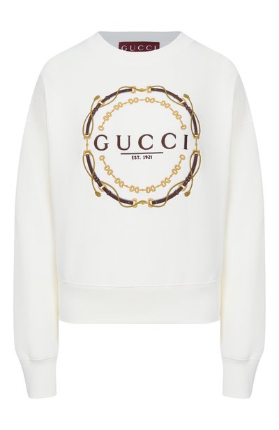 Женский хлопковый свитшот GUCCI, арт. 837931/XJHQV