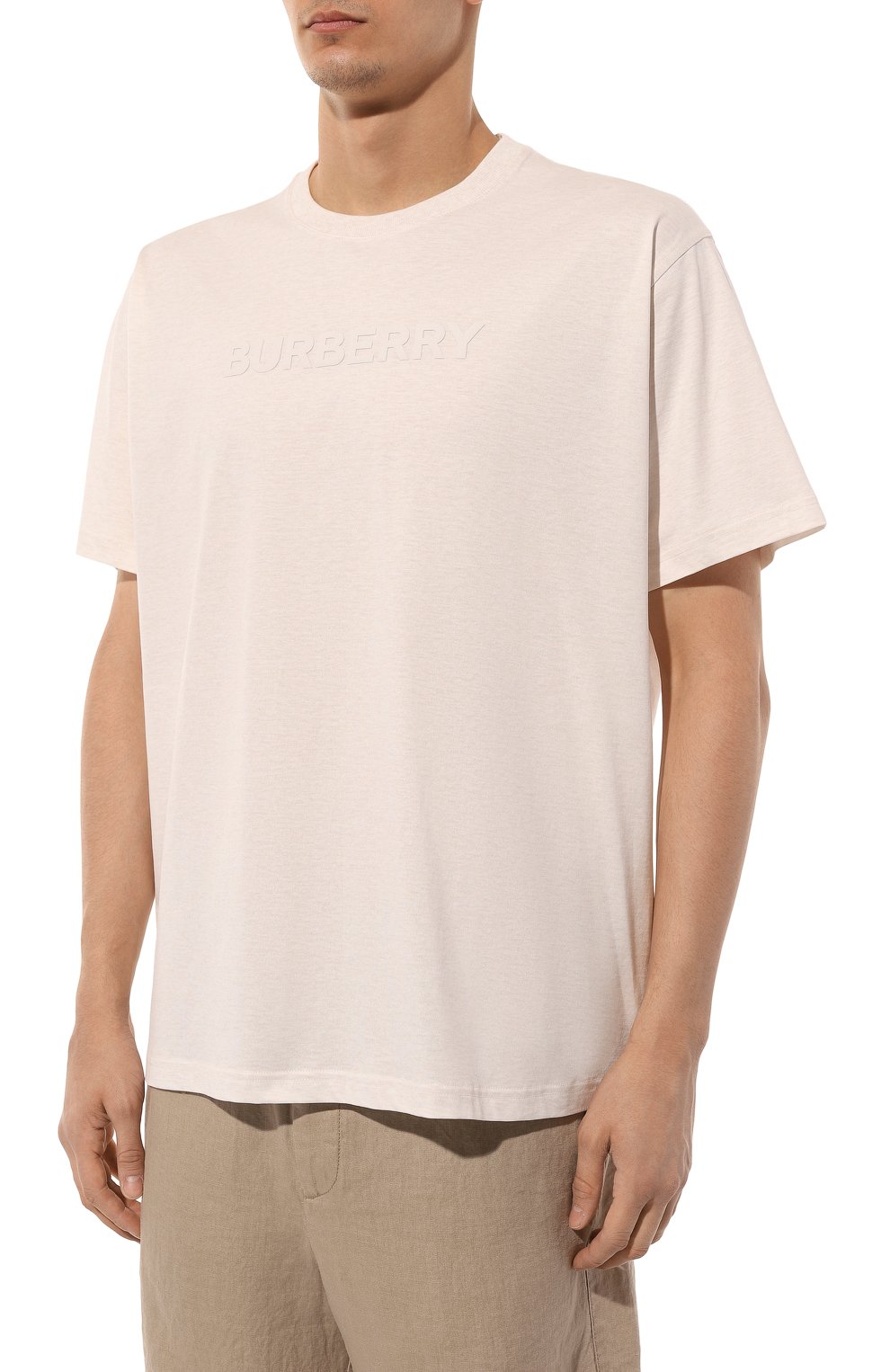 Хлопковая футболка BURBERRY, арт. 8068709, фото 3