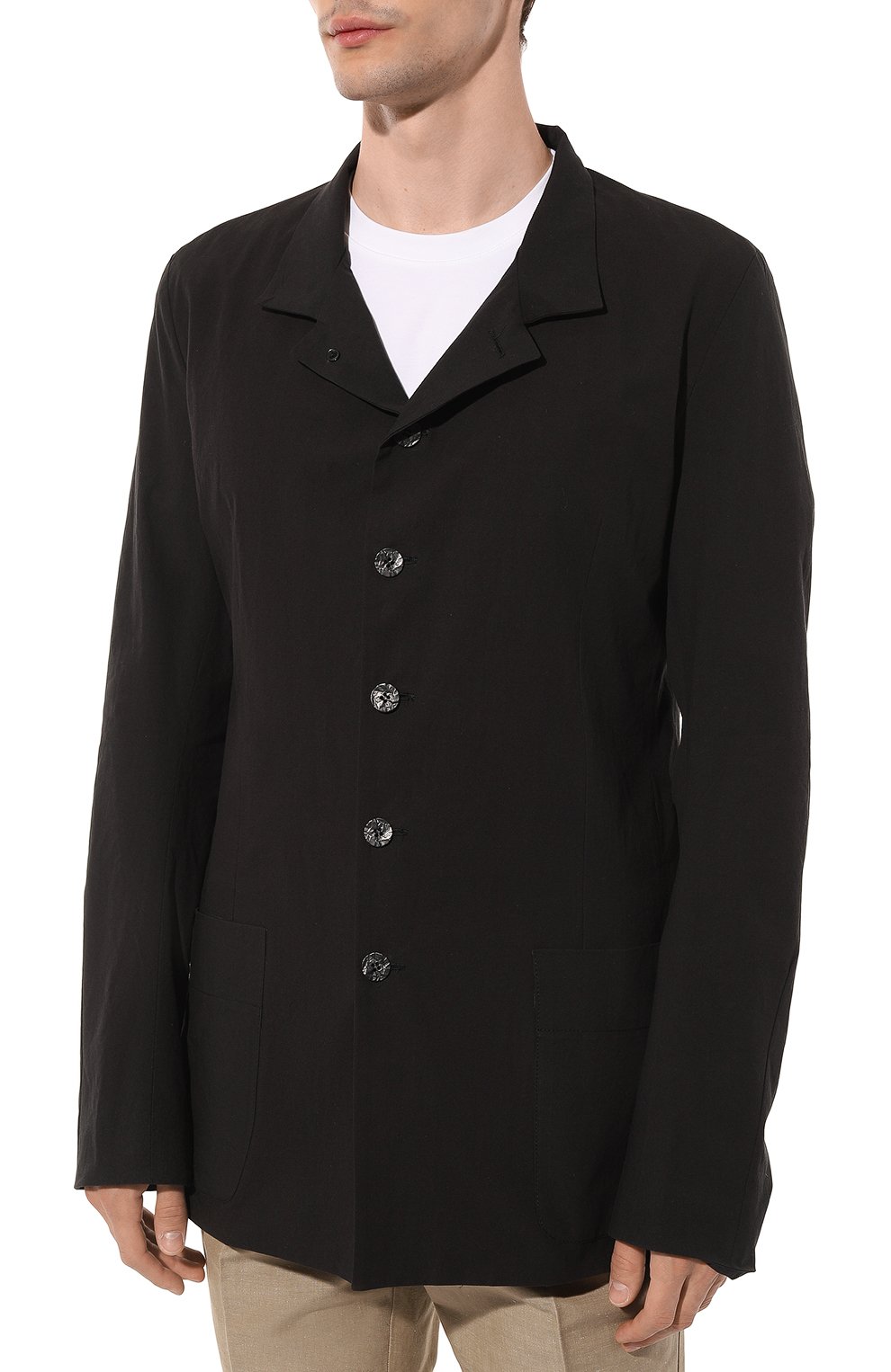 Льняной пиджак 139DEC, арт. SUT626-BK, фото 6