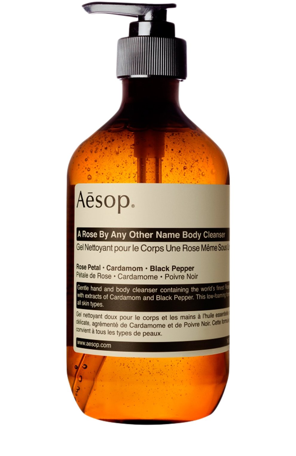 Гель для душа a rose by any other name (500ml) AESOP бесцветного цвета по цене 6970 руб., арт. B500BT12RF, фото 1 Гель для душа a rose by any other name (500ml) AESOP, арт. B500BT12RF, фото 1