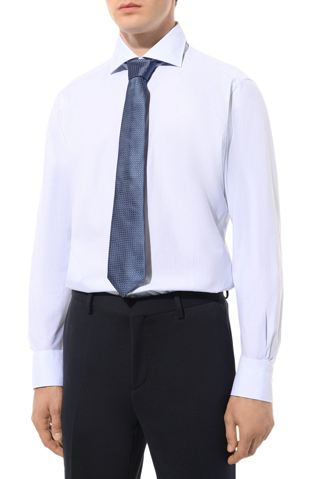 Хлопковая сорочка ZEGNA, арт. 701040A7/9MS0BA, фото 3