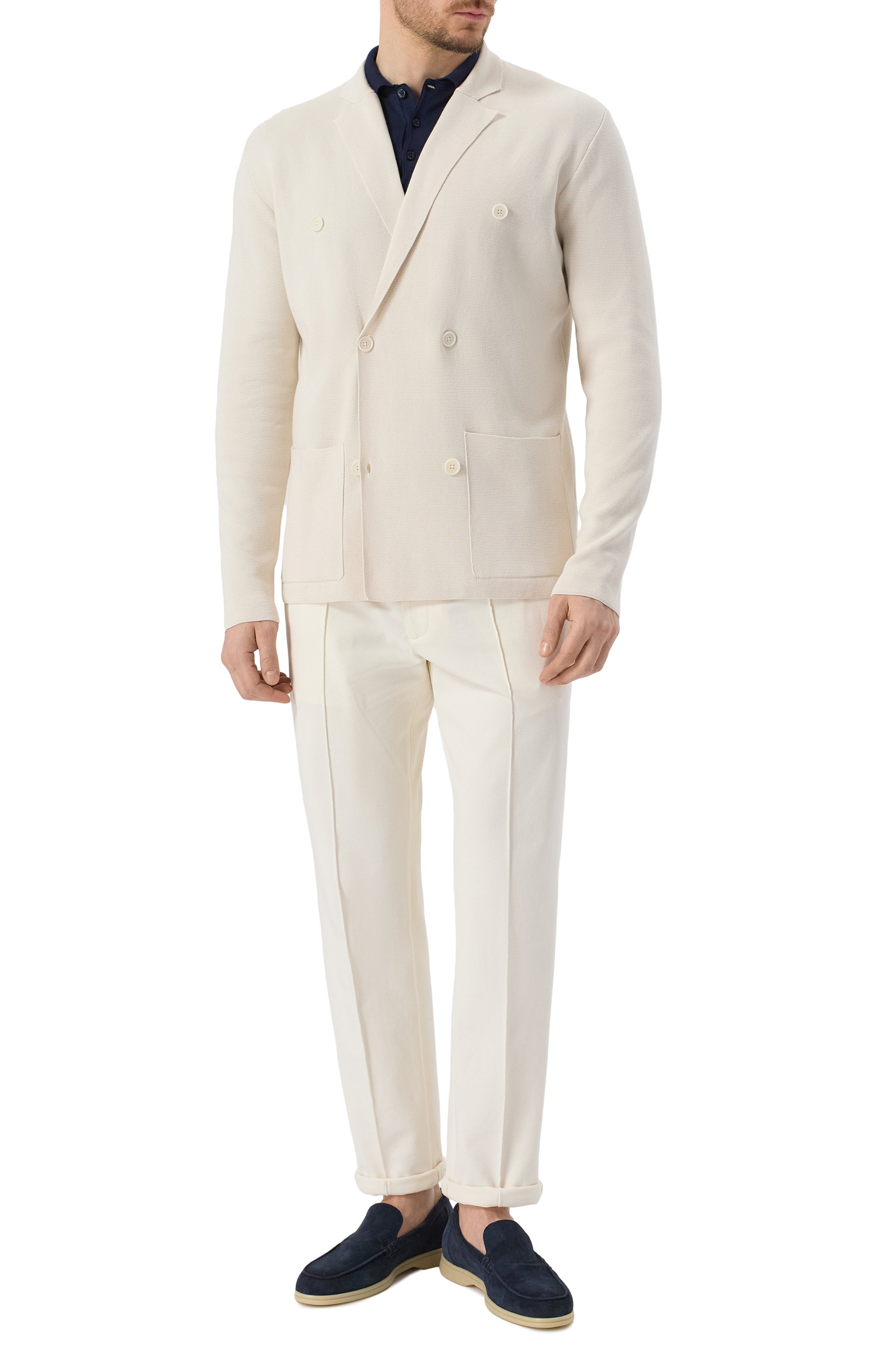 Хлопковый пиджак CORNELIANI, арт. 25M594-2525155, фото 3