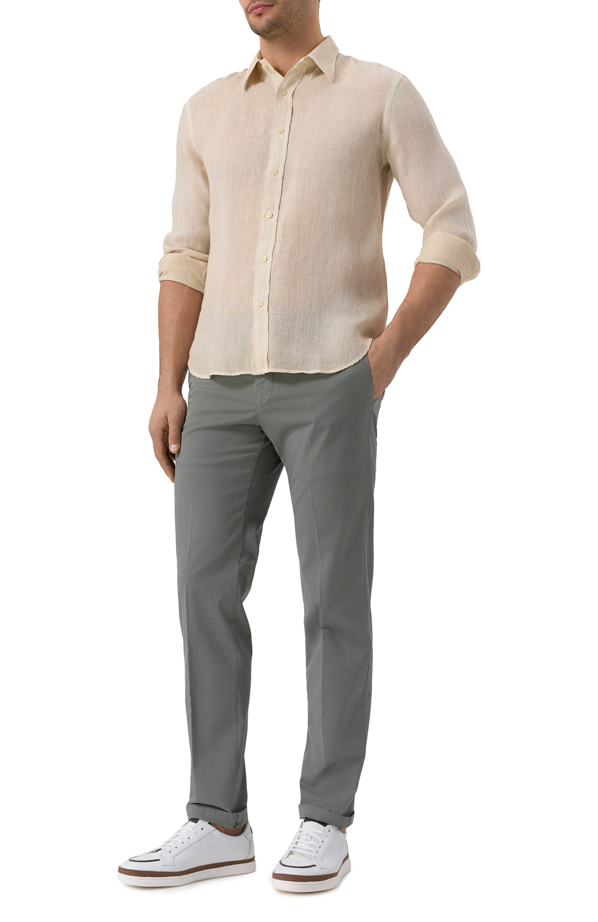 Льняная рубашка 120% LINO, арт. 32ALIM19RS/0115/S00, фото 2