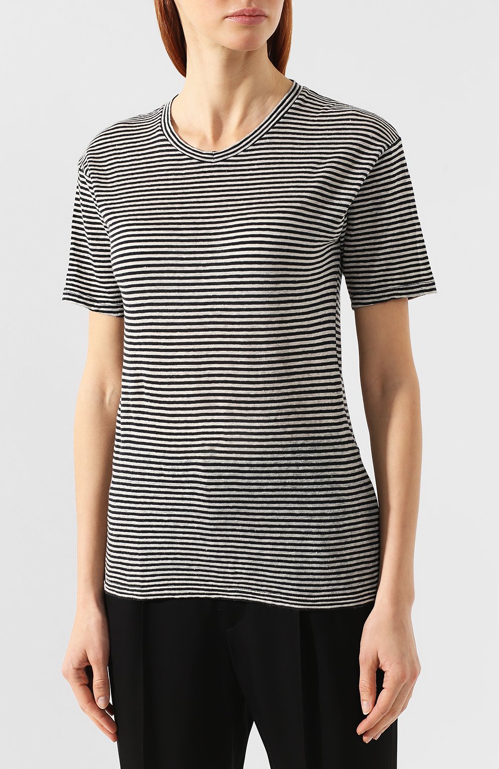 Футболка из смеси хлопка и льна ISABEL MARANT ETOILE, арт. TS0334-00M006E/ANDREIA, фото 3