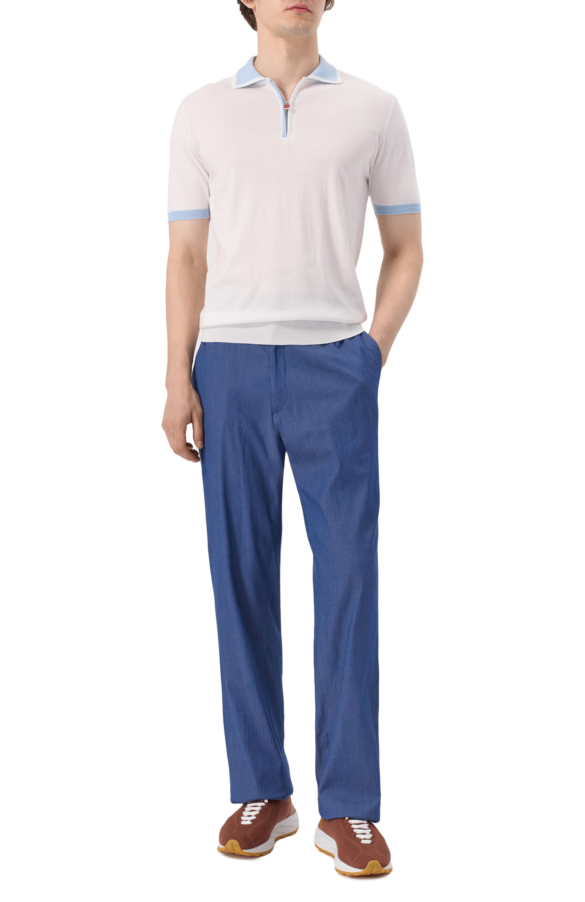 Текстильные кроссовки KITON, арт. USSA269N0133809, фото 2