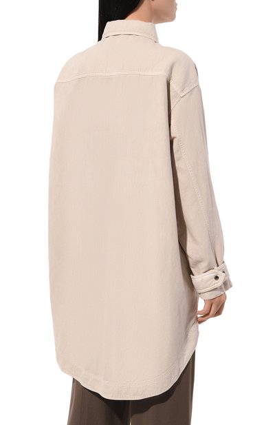 Рубашка из хлопка и шелка BRUNELLO CUCINELLI, арт. ML996NG716, фото 4