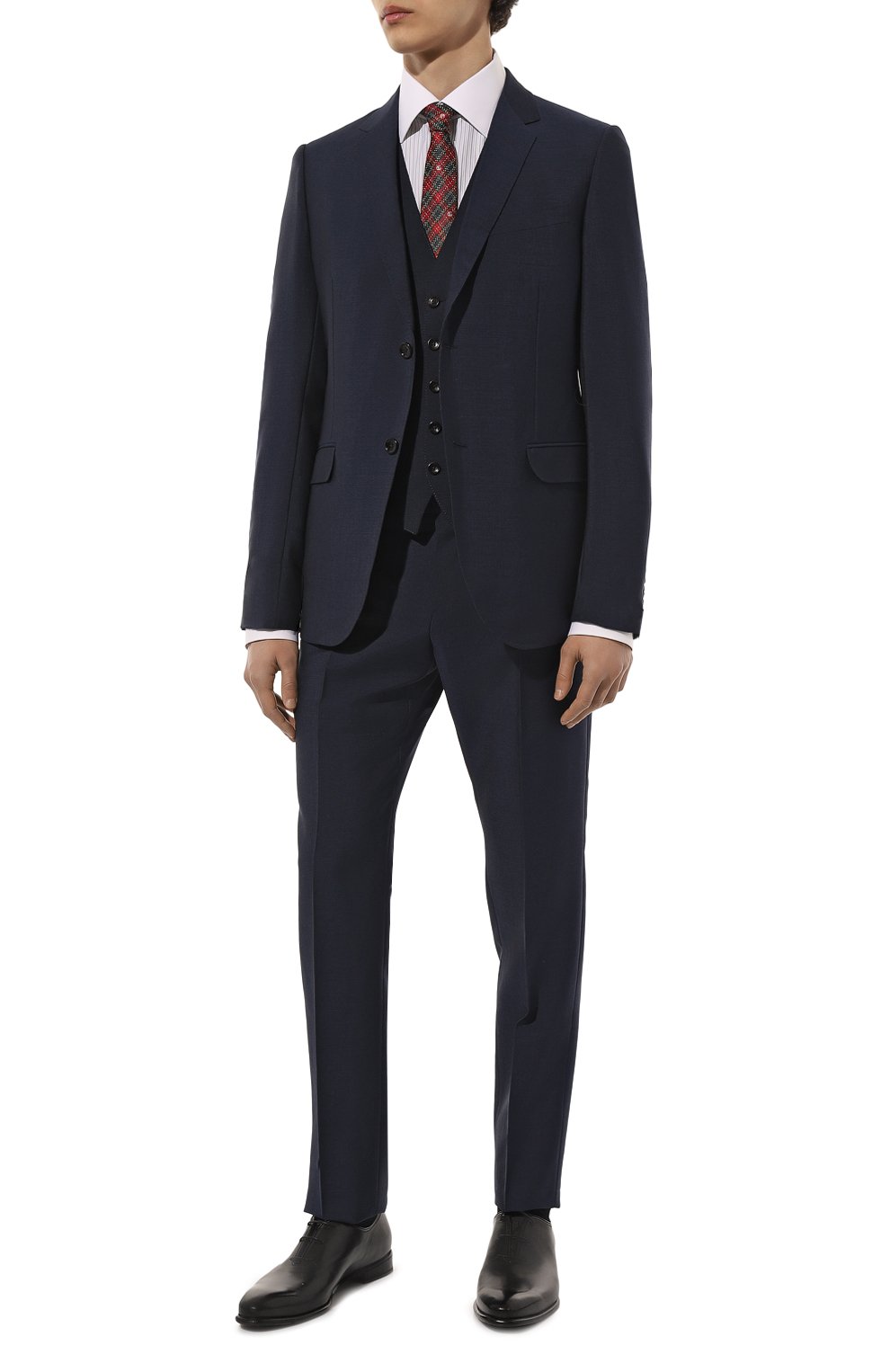 Шерстяной жилет GUCCI темно-синего цвета по цене 128160 руб., арт. 452587 Z592B, фото 2 Шерстяной жилет GUCCI, арт. 452587 Z592B, фото 2