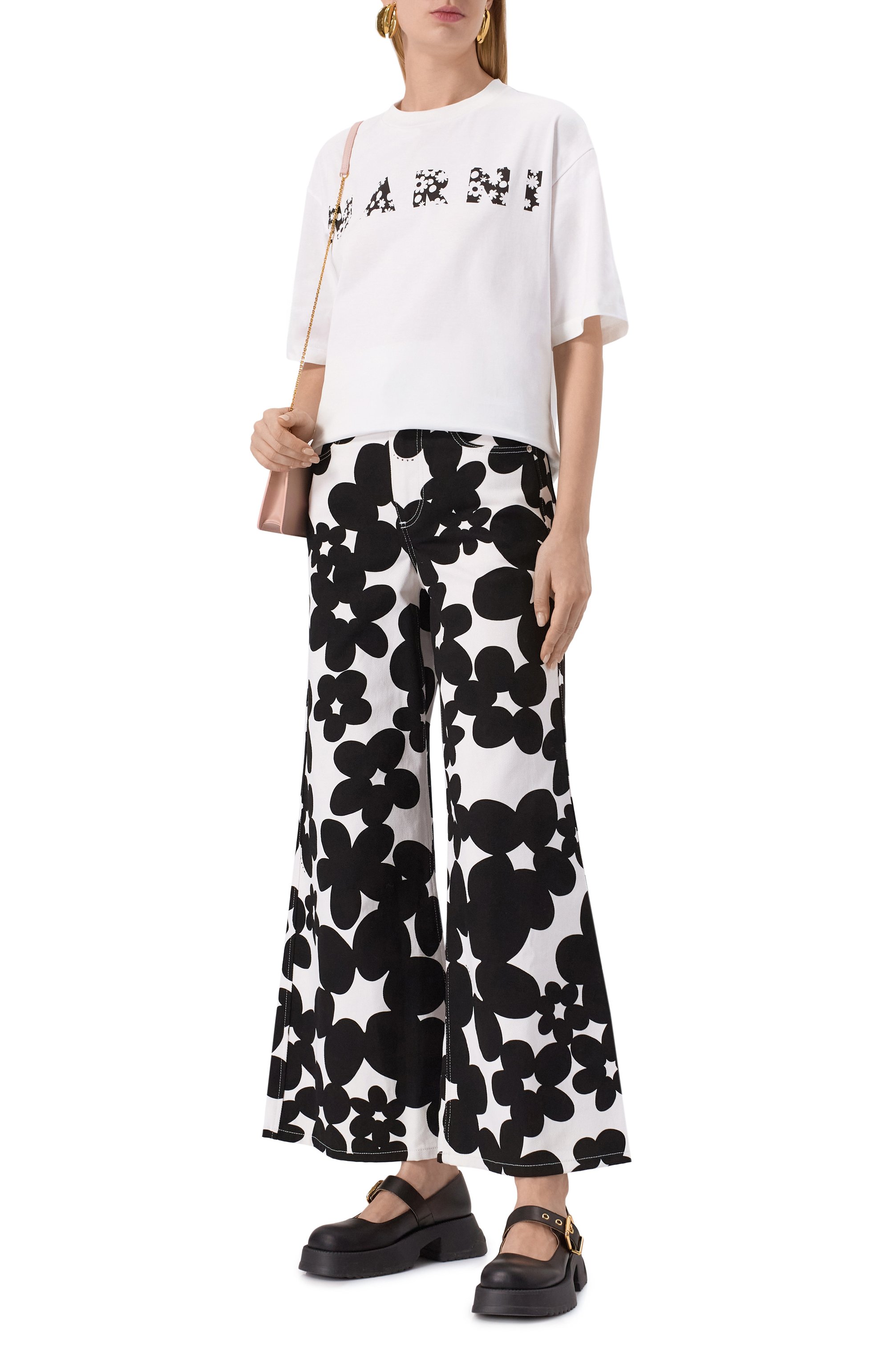 Хлопковая футболка MARNI, арт. THJET49P15/USCX50, фото 2