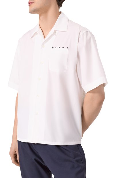 Хлопковая рубашка MARNI, арт. CUMU0213P8/USCT88, фото 3