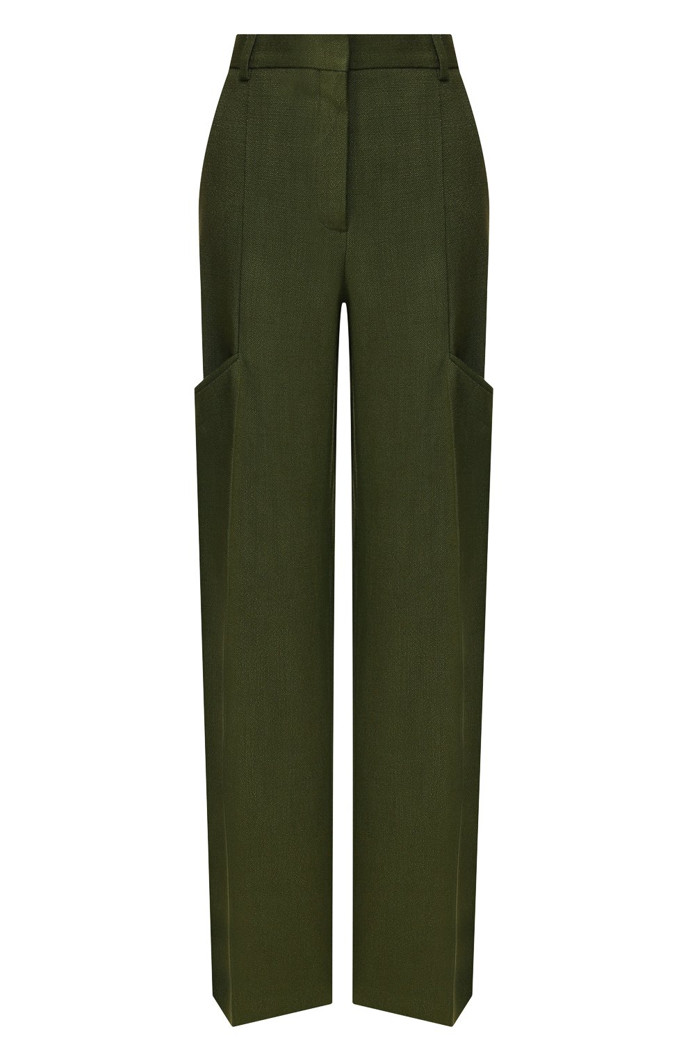 Брюки из вискозы JACQUEMUS зеленого цвета по цене 36550 руб., арт. 193PA01/26580, фото 1 Брюки из вискозы JACQUEMUS, арт. 193PA01/26580, фото 1