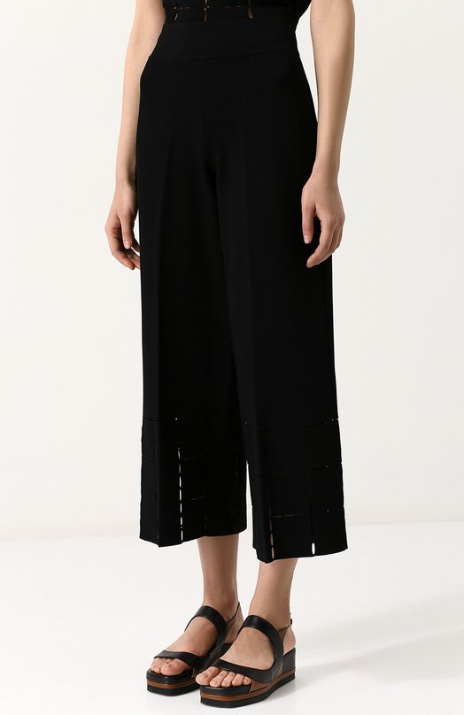 Однотонные брюки из вискозы Tse Чёрный, фото 3