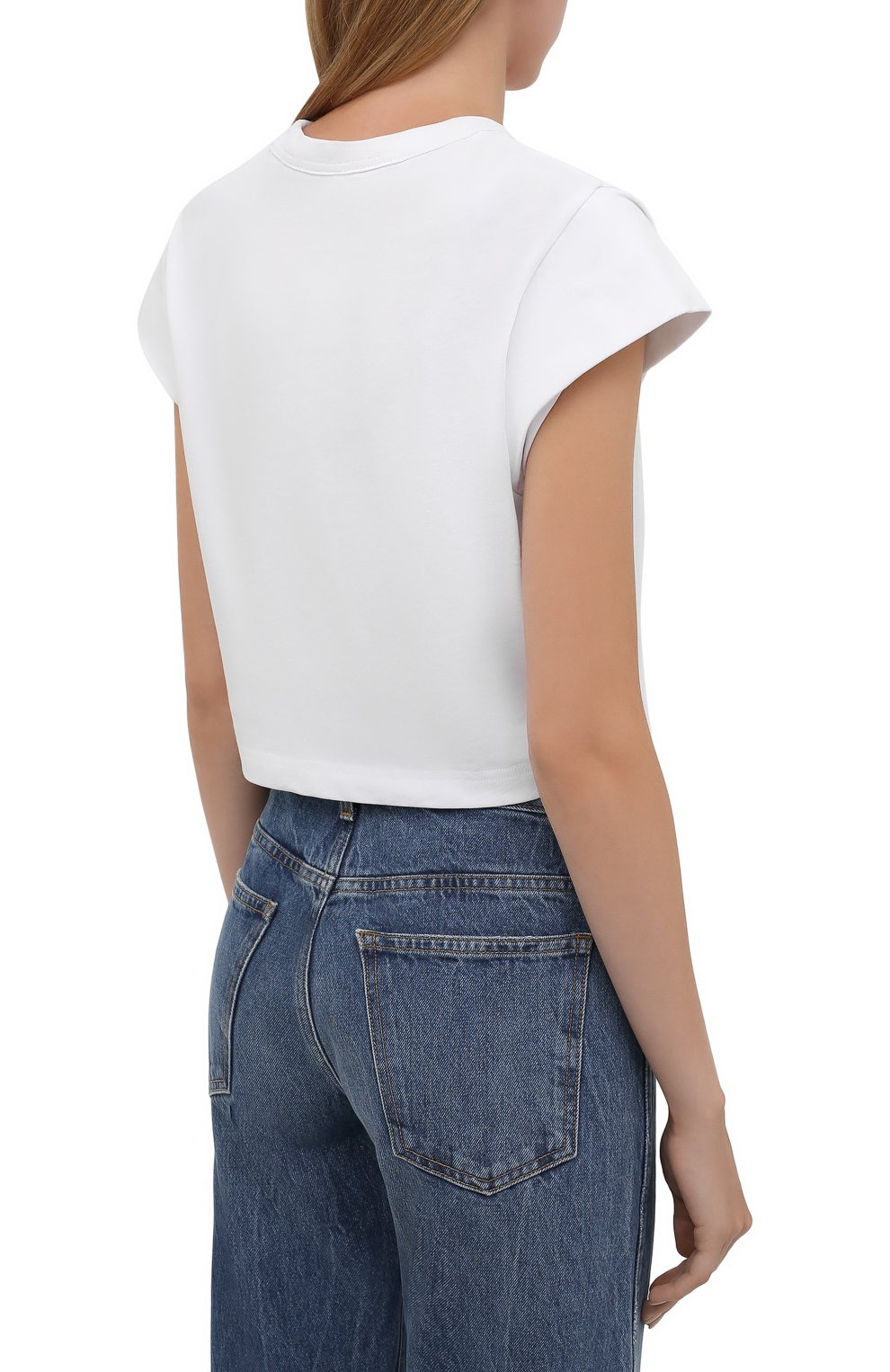 Хлопковая футболка ALEXANDER WANG белого цвета по цене 31950 руб., арт. 1CC3211495, фото 4 Хлопковая футболка ALEXANDER WANG, арт. 1CC3211495, фото 4