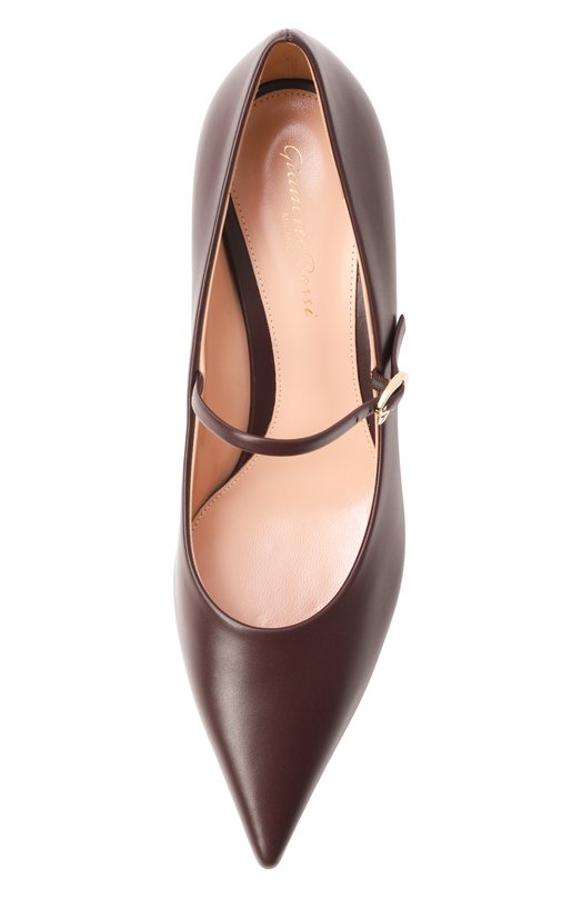 Кожаные туфли Lowry 55 Gianvito Rossi G22312.55LAC.VITB0UR Бордовый  G22312.55LAC.VITB0UR Фото 6