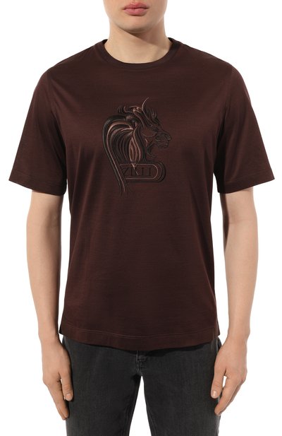 Хлопковая футболка ZILLI, арт. TSR02FM0110VBLE00, фото 3