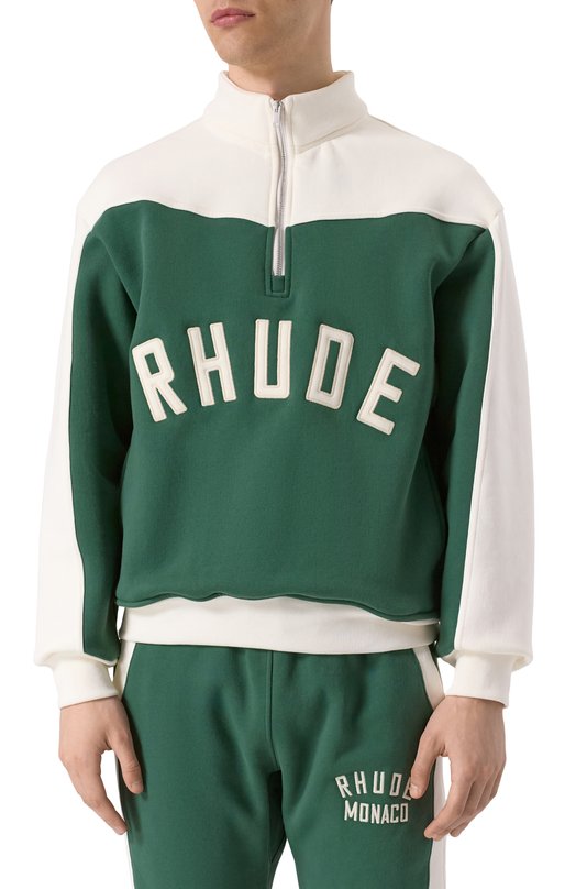 Хлопковый анорак Rhude RHSS25SW01012 Зелёный  RHSS25SW01012 Фото 3