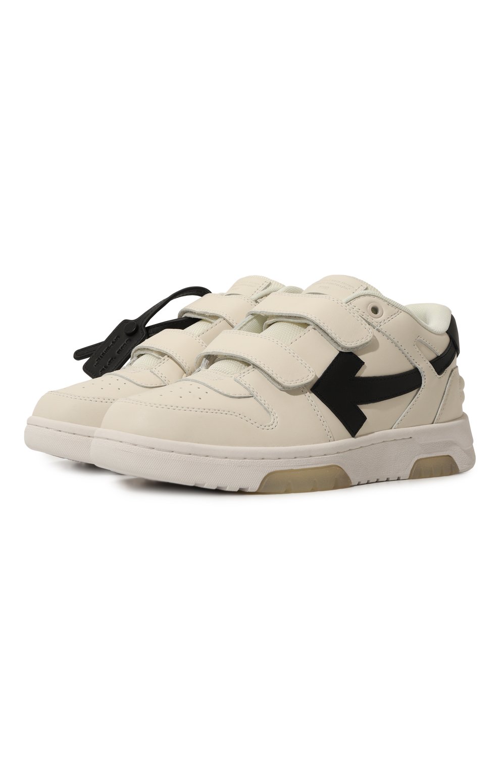 Кожаные кеды out of office OFF-WHITE, арт. 0BIA008S24LEA001/35-38, фото 1