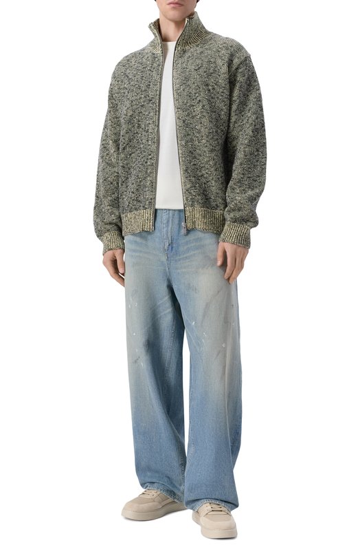 Комбинированные кеды Emporio Armani EM004836/AF24321 Бежевый  EM004836/AF24321 Фото 2
