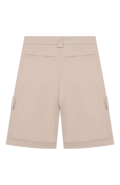 Хлопковые шорты-карго BALMAIN светло-бежевого цвета по цене 36950 руб., арт. BY6R19, фото 2 Хлопковые шорты-карго BALMAIN, арт. BY6R19, фото 2