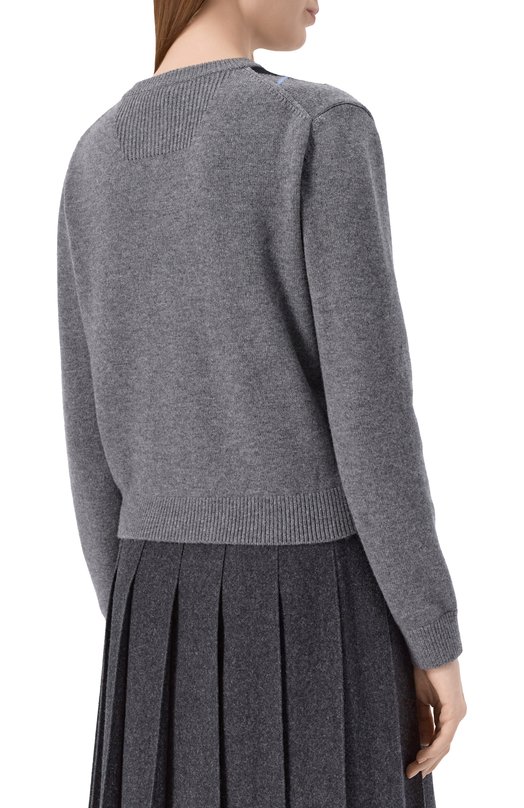 Кардиган из шерсти и кашемира Juun.J JW5X5AW02 Серый  JW5X5AW02 Фото 4