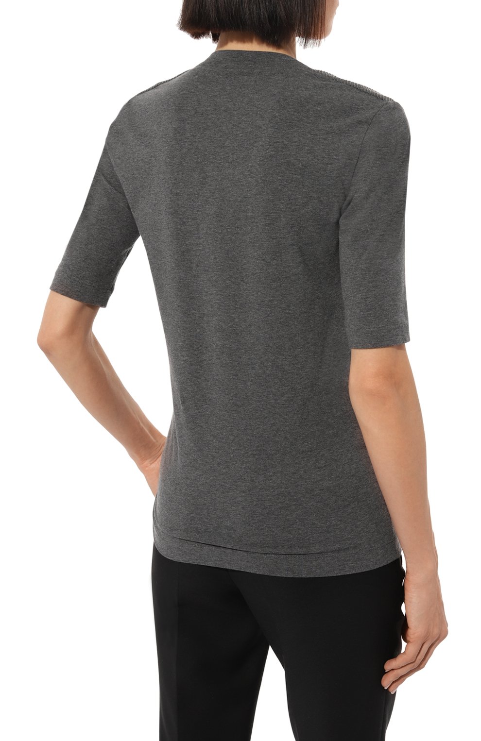 Хлопковая футболка BRUNELLO CUCINELLI, арт. M0T18B1026, фото 4