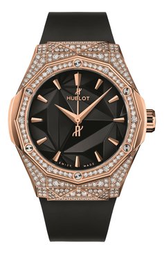 Женские часы classic fusion orlinski king gold pavé HUBLOT бесцветного цвета, арт. 550.OS.1800.RX.1604.ORL19 | Фото 1 (Механизм: Автомат; Материал корпуса: Розовое золото; Региональные ограничения белый список (Axapta Mercury): Не проставлено; Цвет циферблата: Чёрный; Нос: Не проставлено)