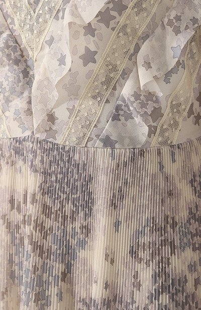 Платье с принтом REDVALENTINO серого цвета по цене 72750 руб., арт. RR3VAD15/ZAJ, фото 5 Платье с принтом REDVALENTINO, арт. RR3VAD15/ZAJ, фото 5