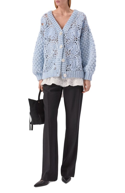 Шерстяной кардиган Akhmadullina 1226.2KZ630/W413 Голубой  1226.2KZ630/W413 Фото 2