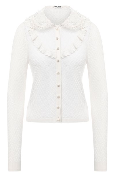 Кардиган из кашемира и шелка MIU MIU, арт. MMF285-1KV2-F0009, фото 1