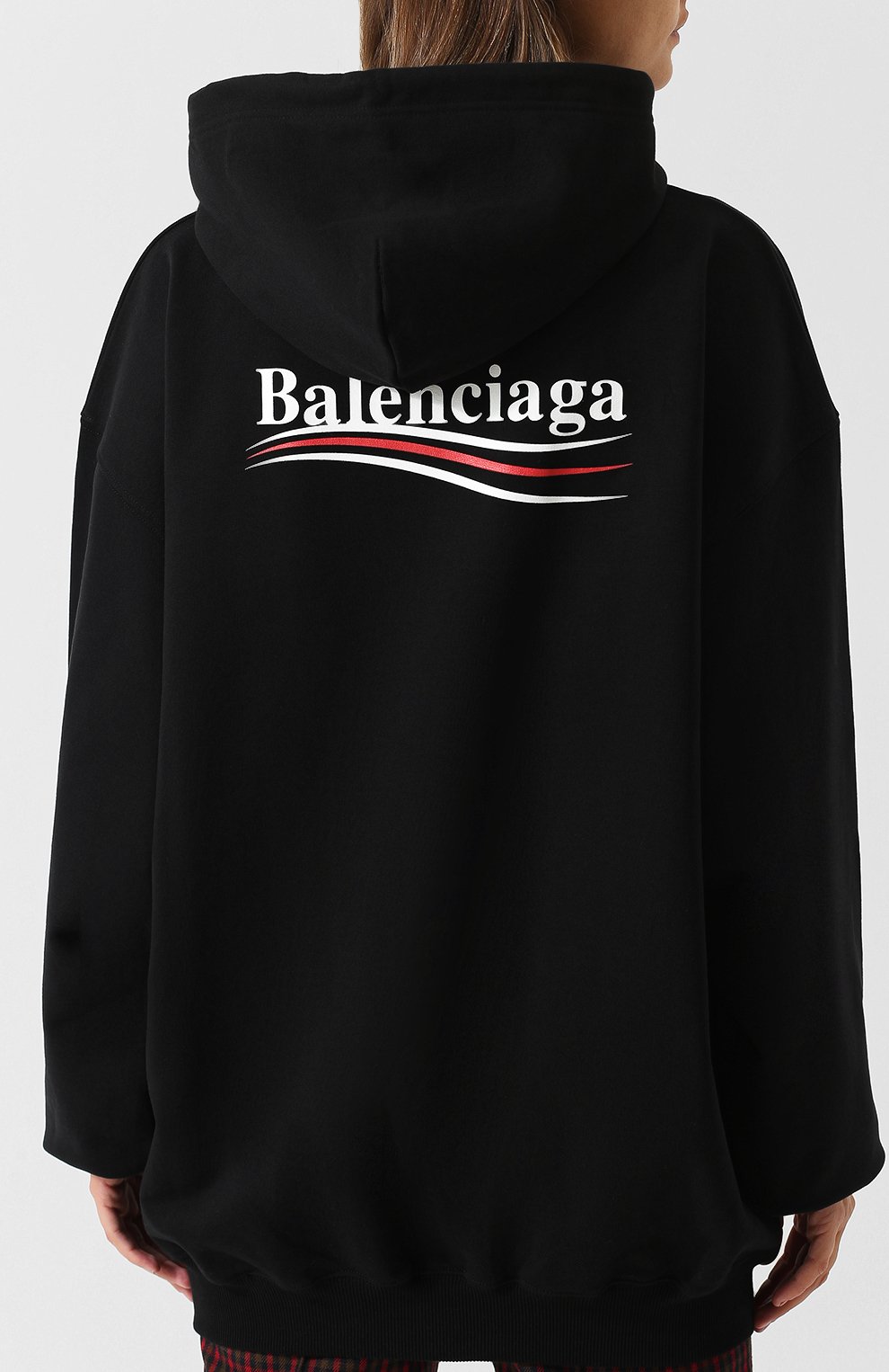 Хлопковая толстовка свободного кроя с капюшоном BALENCIAGA, арт. 528350/TBV14, фото 4