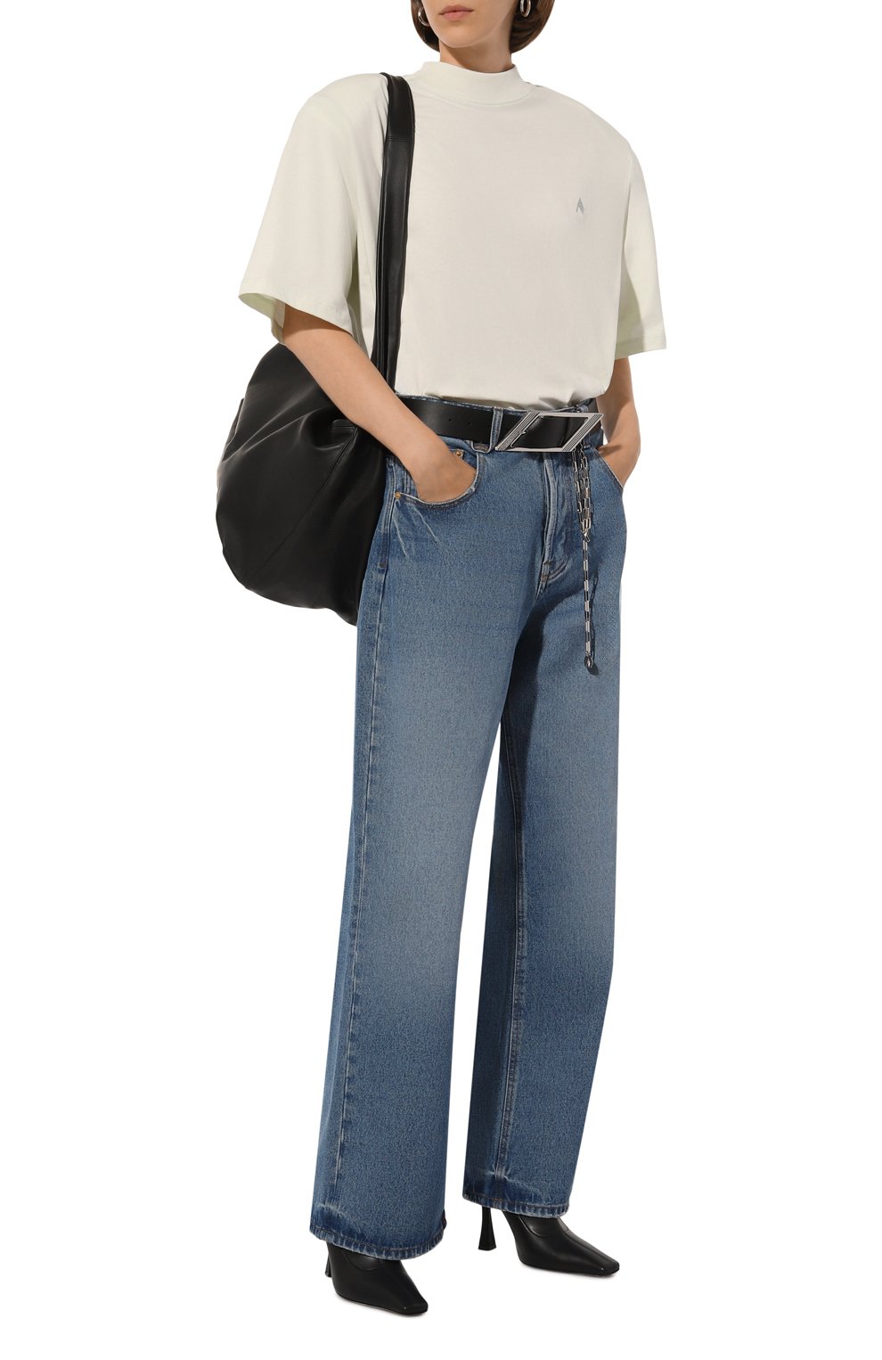 Хлопковая футболка THE ATTICO, арт. 247WCT173/J025, фото 2