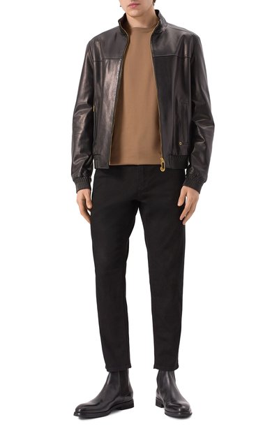 Хлопковая футболка DOLCE & GABBANA коричневого цвета по цене 61550 руб., арт. G8RN8T/G7N7A, фото 2 Хлопковая футболка DOLCE & GABBANA, арт. G8RN8T/G7N7A, фото 2