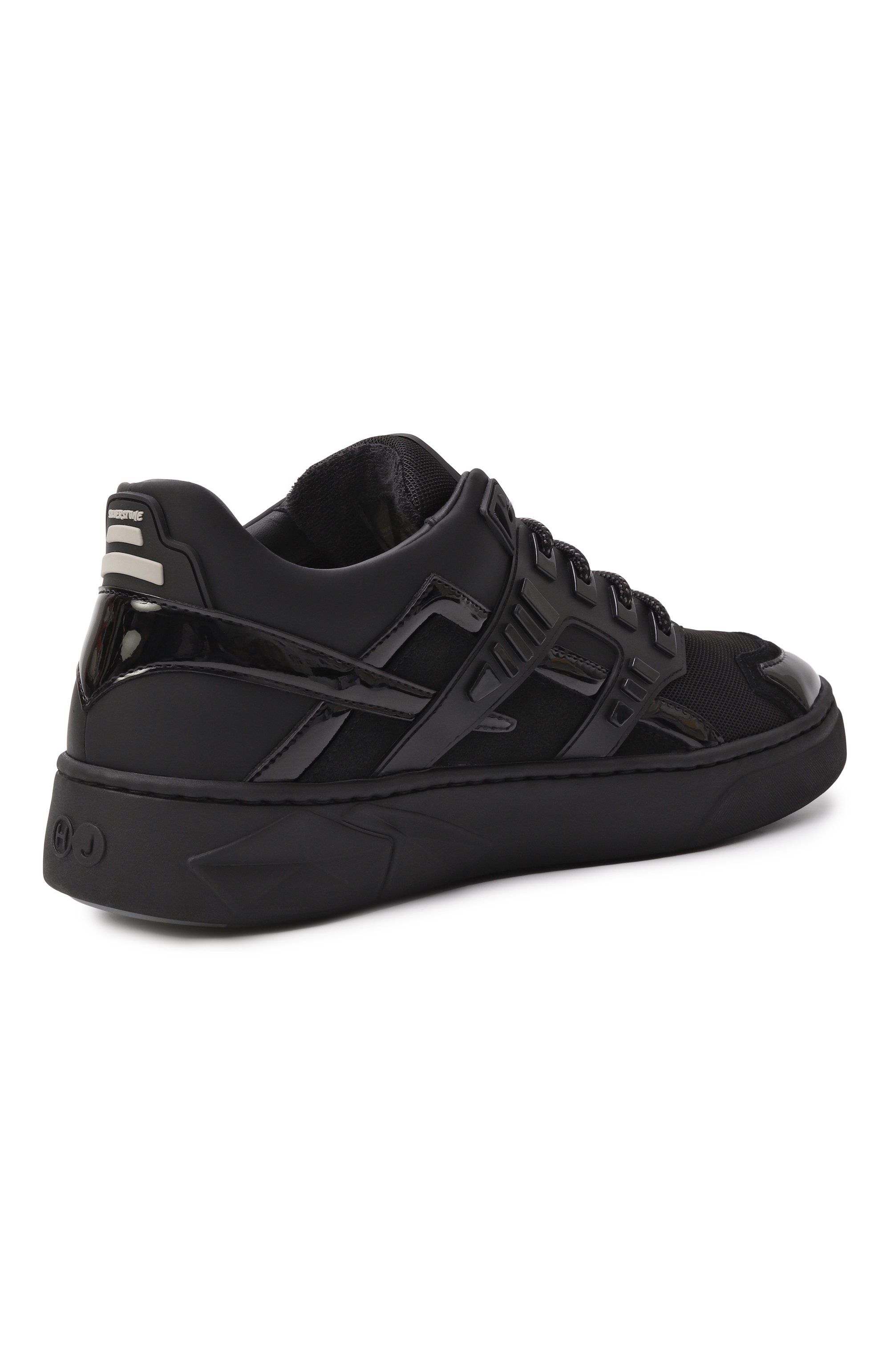 Комбинированные кеды mini silverstone HIDE AND JACK, арт. 1LTHLBLKBLK, фото 5