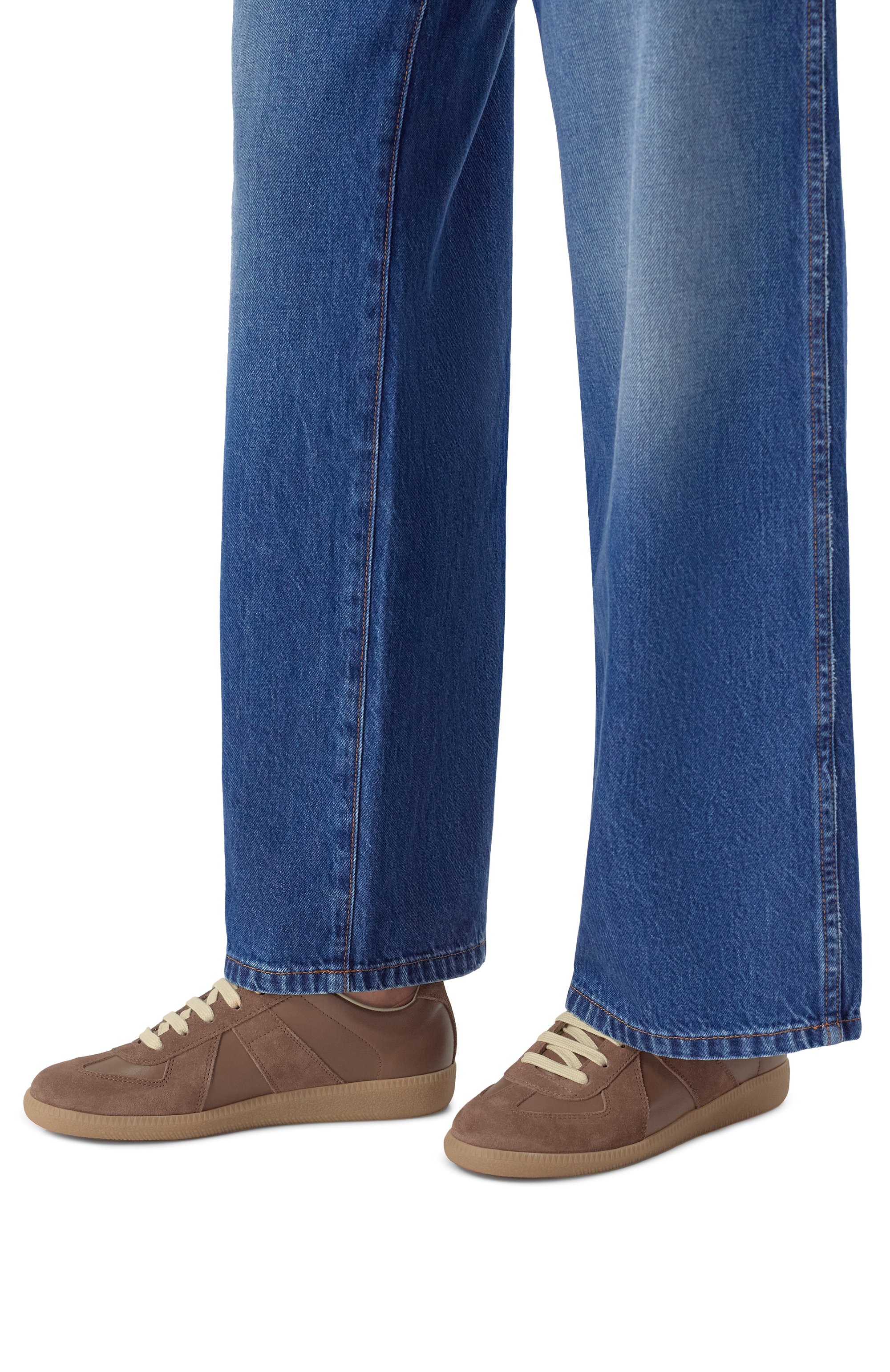 Кожаные кеды replica MAISON MARGIELA темно-бежевого цвета по цене 77900 руб., арт. S58WS0109/P1895, фото 2 Кожаные кеды replica MAISON MARGIELA, арт. S58WS0109/P1895, фото 2