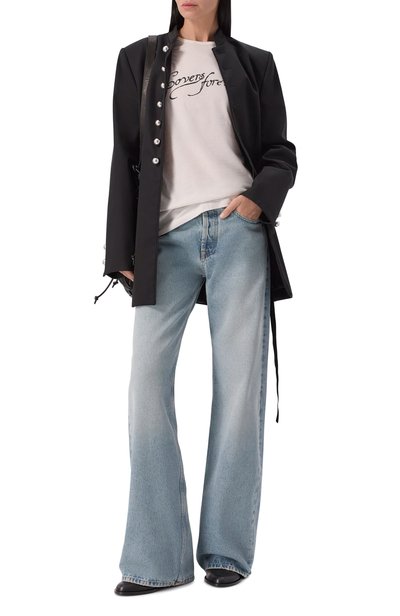 Хлопковая футболка ANN DEMEULEMEESTER, арт. B0014217/FA206, фото 2