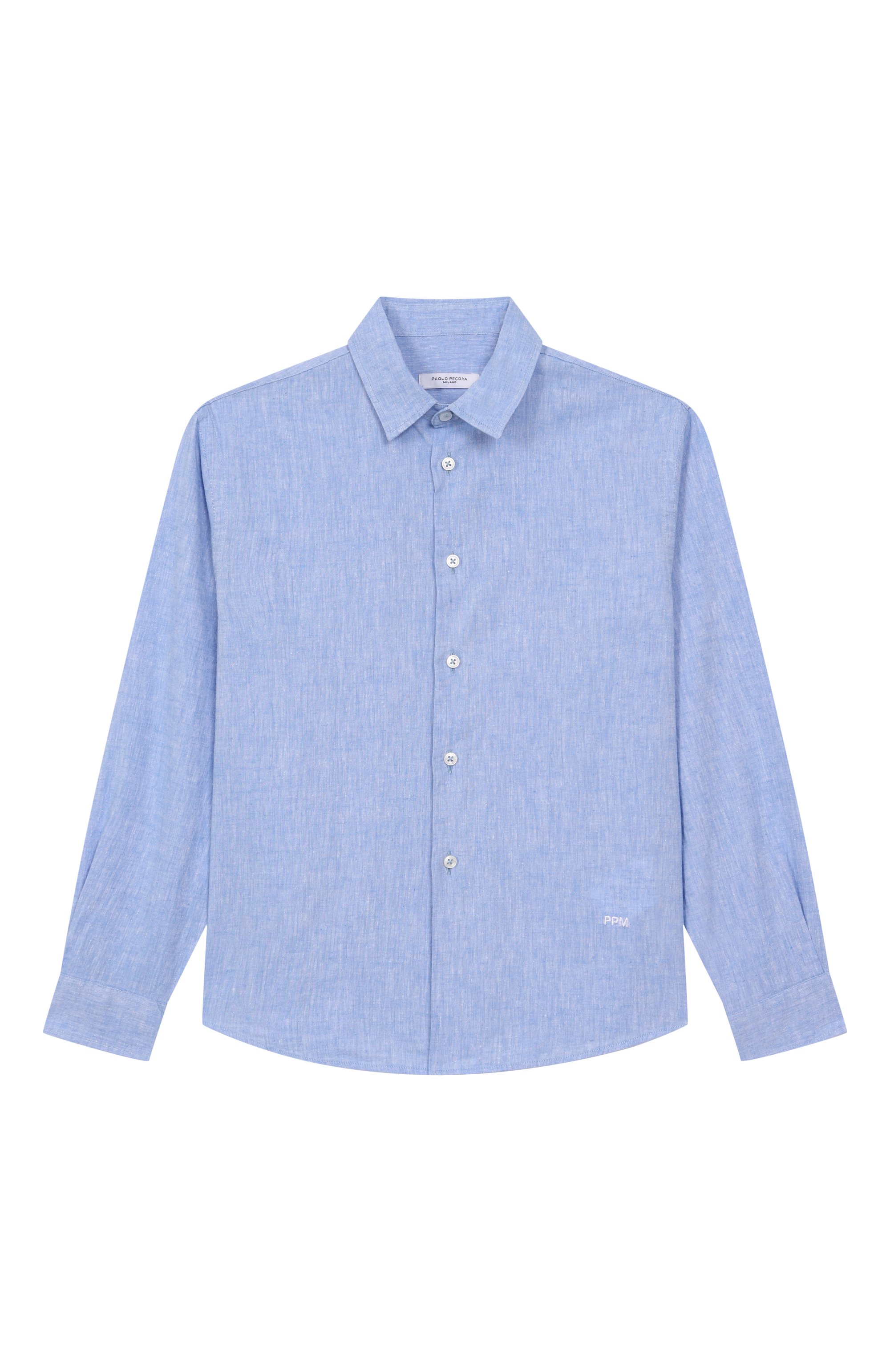 Рубашка изо льна и вискозы PAOLO PECORA MILANO, арт. PP4042/6-12, фото 1