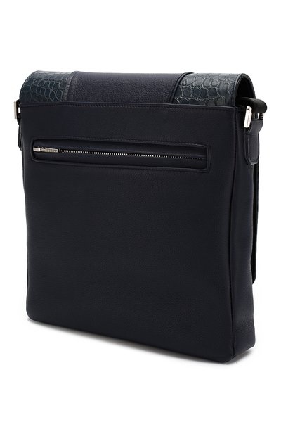 Сумка с отделкой из кожи крокодила ZILLI, арт. MJL-0BM10-A0490/0001/CP0R, фото 3