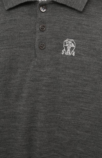 Поло из шерсти и кашемира BRUNELLO CUCINELLI, арт. B24M00105A, фото 3