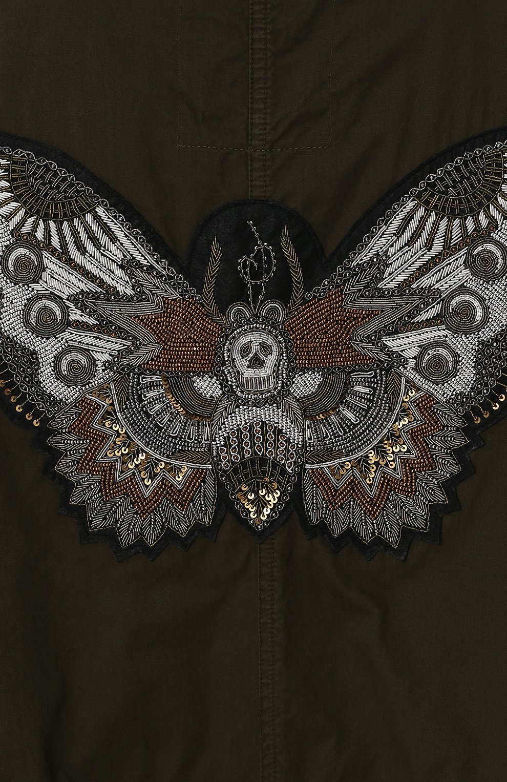 Хлопковая парка свободного кроя с декорированной спинкой ZADIG AND VOLTAIRE, арт. SGC02905F, фото 5