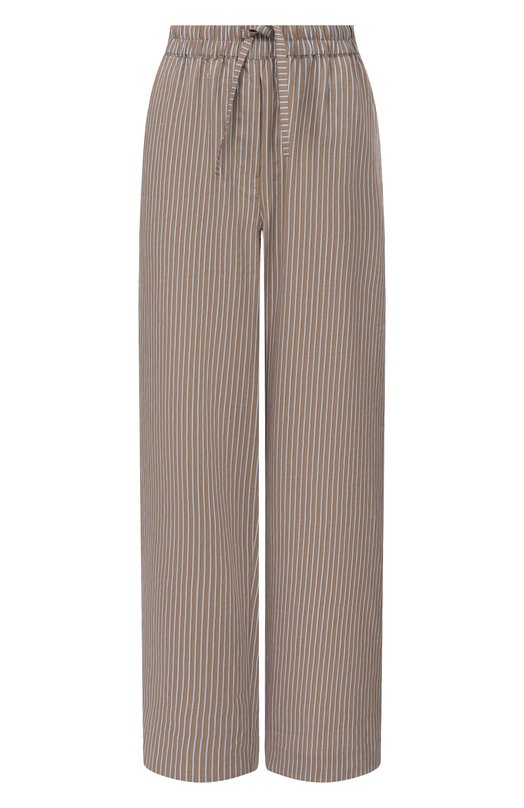 Брюки изо льна и вискозы Officine Generale S26WCHN702 Бежевый S26WCHN702