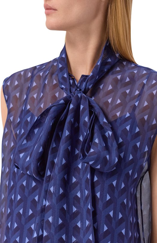 Шелковый топ MVST M26.2PW.B018/F152 Синий  M26.2PW.B018/F152 Фото 5