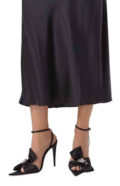 Текстильные босоножки dove 110 SAINT LAURENT, арт. 867309/9QNC4, фото 2