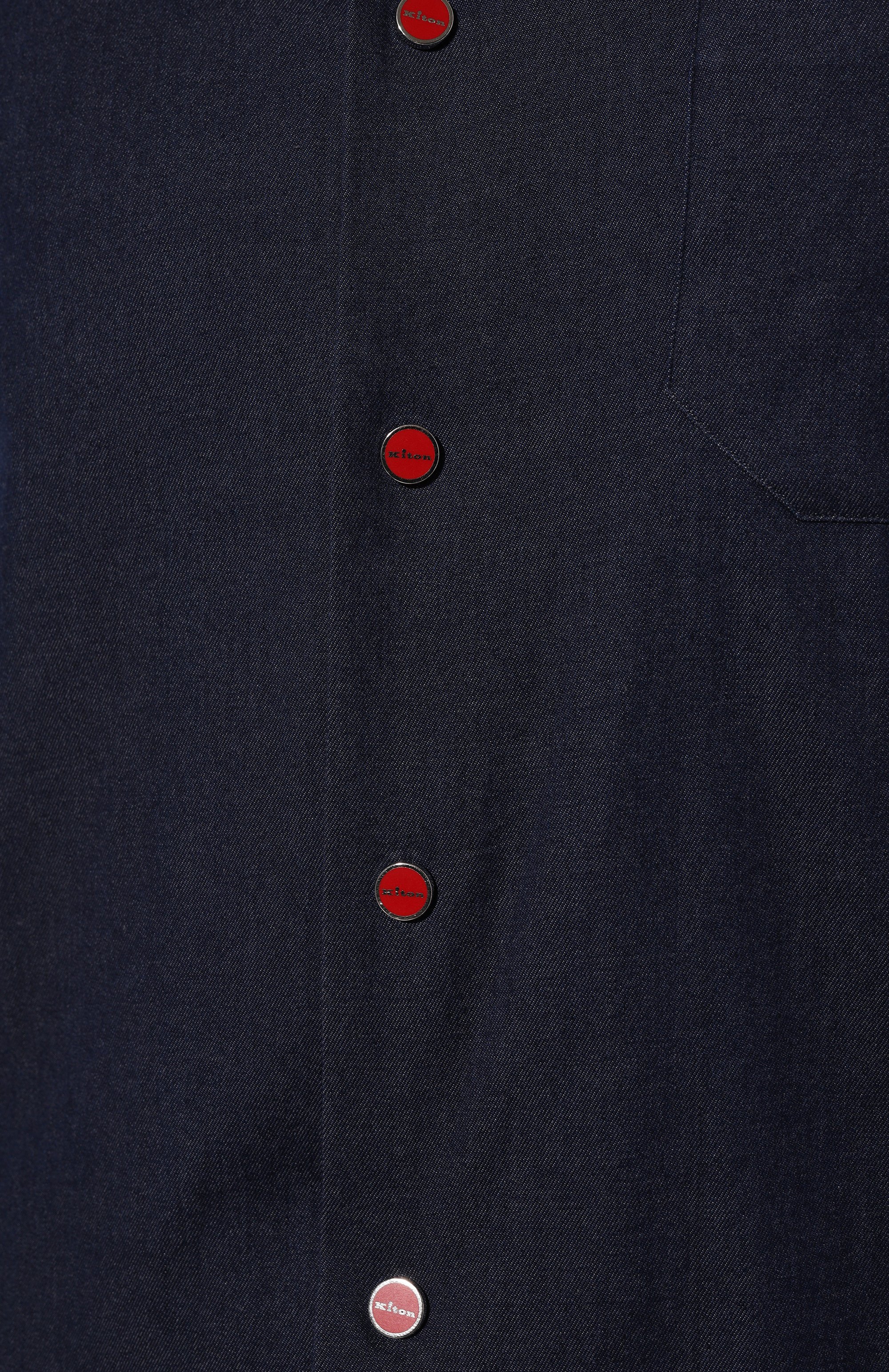 Хлопковая рубашка KITON, арт. UMCNERPH0862701/46-50, фото 5