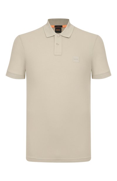 Мужская хлопковое поло BOSS ORANGE, арт. 50507803