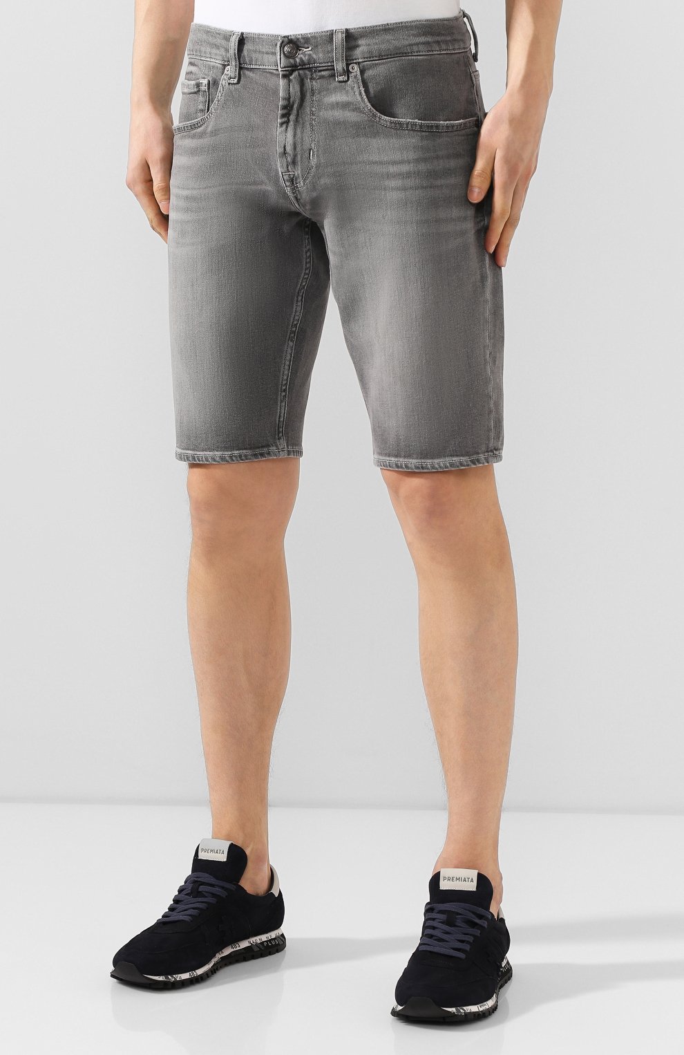 Джинсовые шорты 7 FOR ALL MANKIND, арт. JSZ2B070HG, фото 3