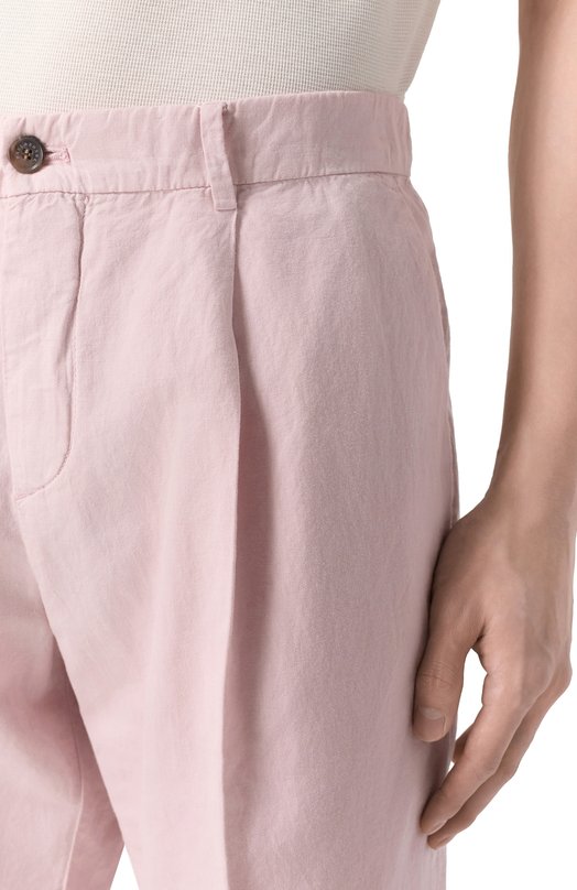 Шорты из хлопка и льна Paul&Shark 25414034 Розовый  25414034 Фото 5